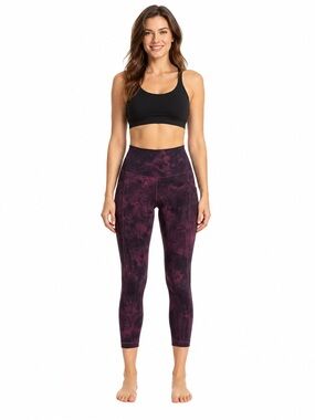 Lululemon Align High-Rise Pocket Leggings 25" Diamond Dye Cassis Black 4